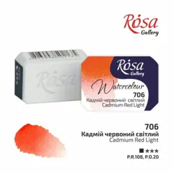 Akvarelové barvy Rosa 2,5ml 706 cadmium red light